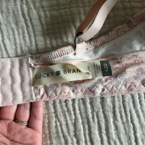 Lucky Brand Super Soft Bra Size 42D Floral Underwire Full Coverage - Picture 3 of 6